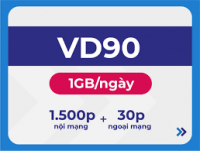 VinaPhone miễn phí Data + thoại VD90 - VD120N - VD150